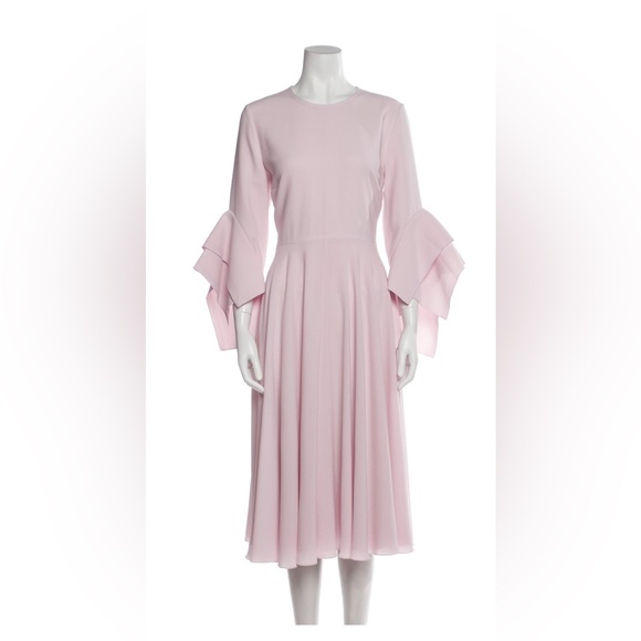 Roksanda Ilincic Soft Pink Long Sleeve Dress